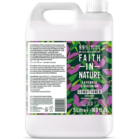 Faith in Nature Lavender & Geranium Conditioner Navulverpakking