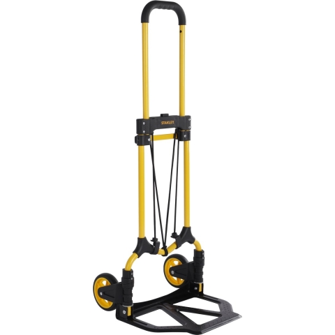 Stanley Opvouwbare Steekwagen SXWTD-FT580 - Max. 70KG - 41 x 40 x 102 CM - Banden voor elk Terrein - Incl. Elastiek - Zwart/Geel