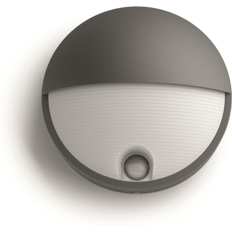 Capricorn muurlamp antraciet met sensor - Philips