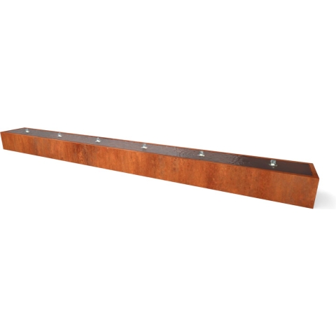 Taula cortenstaal watertafel 6000x600x400 mm - Geroba