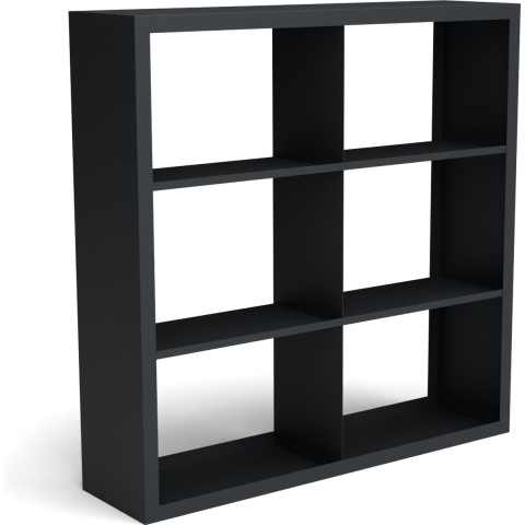 Beltza zwarte houtopslag onderverdeling 6 vakken 1500x385x1500 mm - Geroba