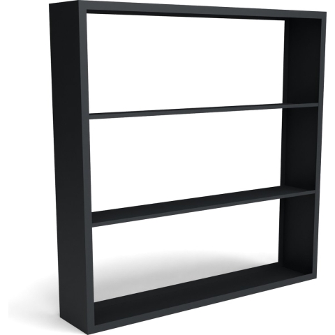 Beltza zwarte houtopslag onderverdeling 3 vakken 2000x385x2000 mm - Geroba