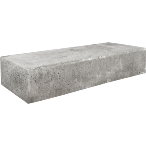 Traptrede Massief Grijs 100 x 37 x 15 cm - Gardenlux