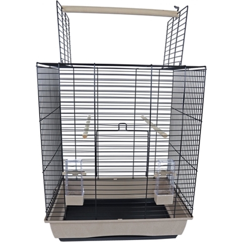 Interzoo vogelkooi Big Ara zwart/beige - Gebr de boon