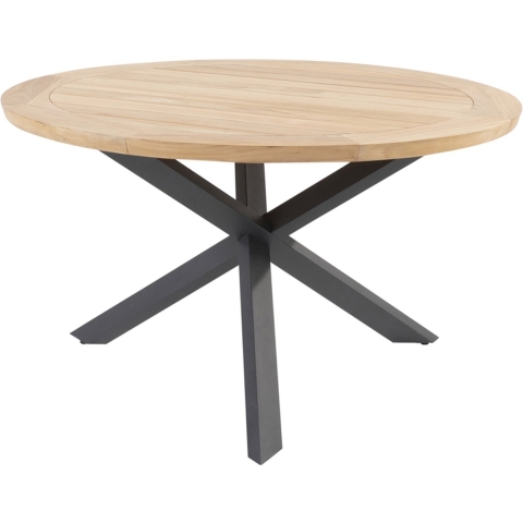 Taste Prado Dining Tafel Teak Antracite dia. 130 cm - 4so