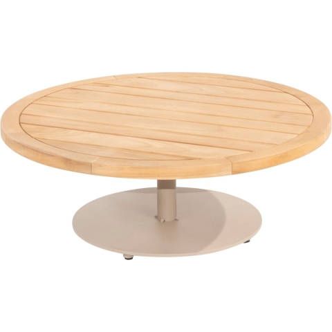 Volta teak salontafel centrale poot latte 80 cm dia. H30 cm 4SO - 4so