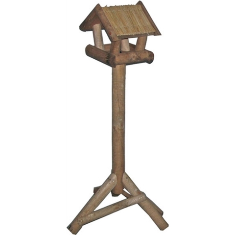 Voederhuis bruin mini stro dak - Gebr de boon