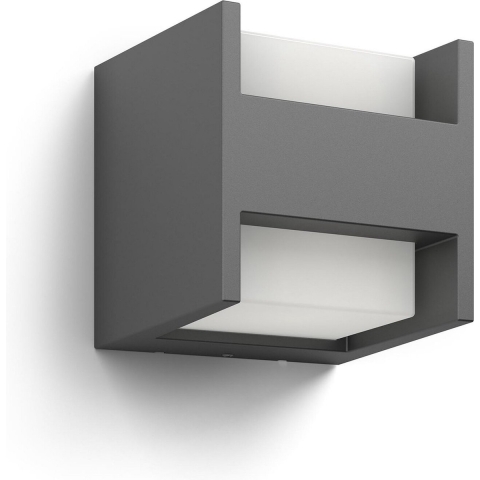 Arbour buitenwandlamp warmwit licht smal - Philips