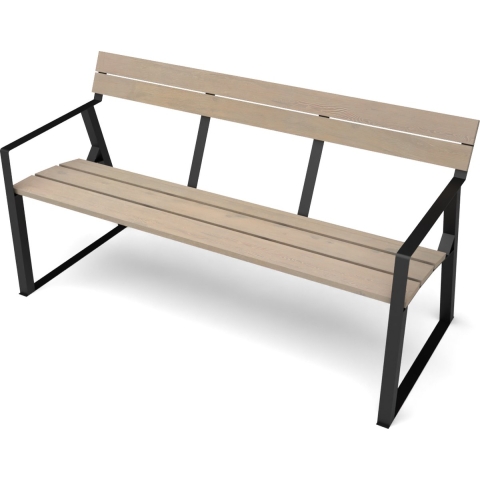 Setti zwart bank 680x1500x800 mm - Geroba
