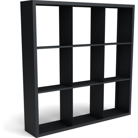 Beltza zwarte houtopslag onderverdeling 9 vakken 2000x385x2000 mm - Geroba
