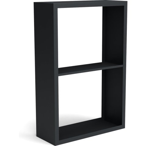 Beltza zwarte houtopslag onderverdeling 2 vakken 1000x385x1500 mm - Geroba