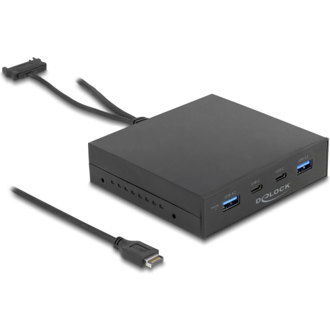 Delock 64057 3,5  USB 3.2 Gen 2 voorpaneel 2 x USB Type-C + 2 x USB Type-A