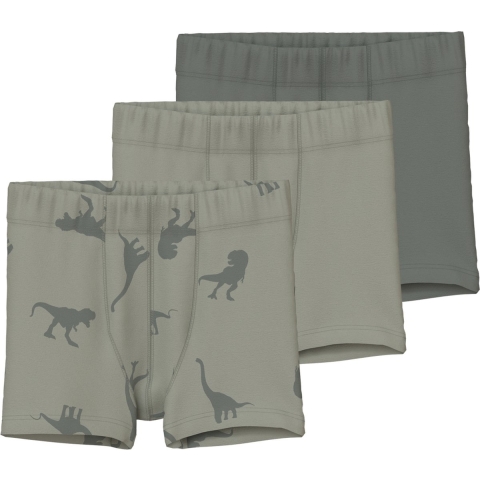 Name It Boxershorts - Noos - NmmTights - 3-pack - Agave Green - Name It - 3 jaar (98) - Boxershorts