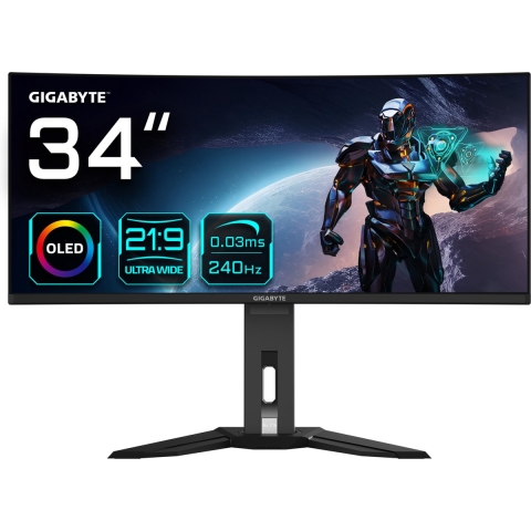 Gigabyte MO34WQC2 34  Wide Quad HD 240Hz OLED Gaming Monitor