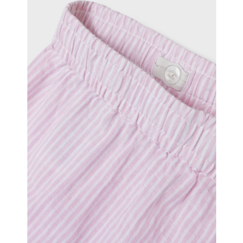 Name It Broek - Noos - NknJela - Corsage/Wit Gestreept - Name It - 8 jaar (128) - Broeken - Katoen