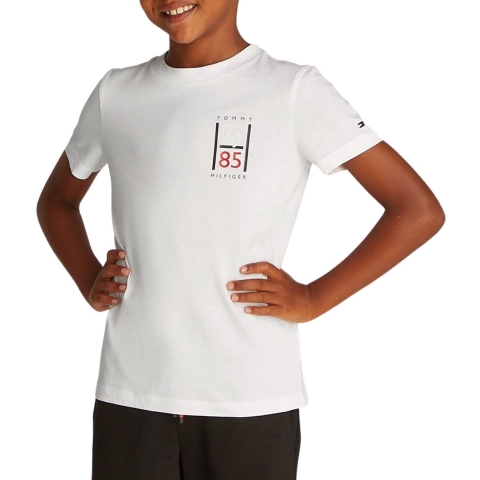 Tommy Hilfiger T-Shirt - Grafisch - Wit - Tommy Hilfiger - 16 jaar (176) - T-Shirt