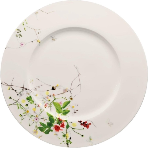 ROSENTHAL - Brillance Fleurs Sauvages - Plaatsbord 33cm met Rand