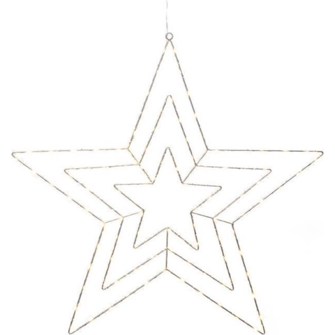 Konstsmide Party Konstsmide Kerstverlichting - Ster - 66 X 5 X 64 Cm - Zilver