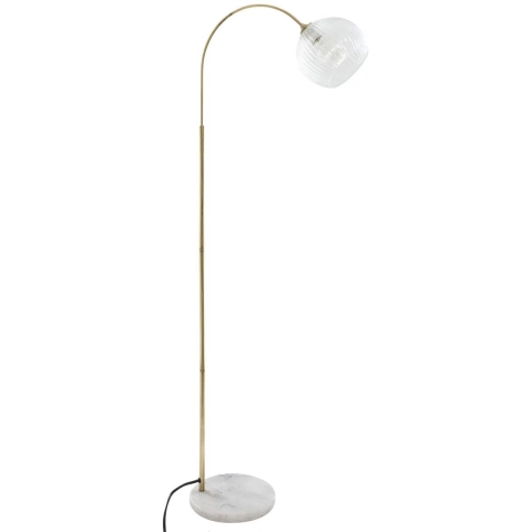 Atmosphera staande vloerlamp Adamo - metaal - goud - H150 cm - Designlamp -