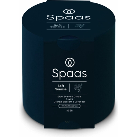 SPAAS Glow Geurkaars 2-wiek Soft Sunrise± 55 branduren