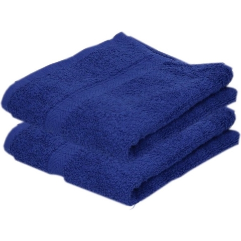 Towelcity Luxe badhanddoek - 2x - blauw - 50 x 90 cm - 550 grams - Badkamer textiel - Katoen -