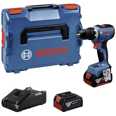 Bosch GSR 18V-65 18V Li-Ion Accu Boor-/schroefmachine Set (2x 5.0Ah Accu) In L-Boxx - 63Nm