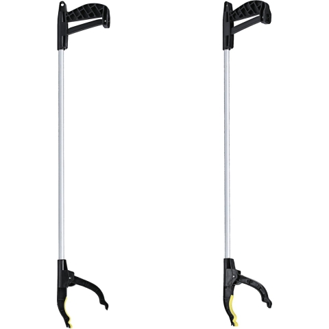 Afvalgrijper/grijphulp - 12x stuks - met magneet - 75 cm -