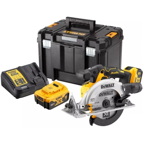DeWALT DCS565P2-QW 18V Li-ion XR Accu Cirkelzaag Set (2x 5.0Ah) In TSTAK - 165 Mm