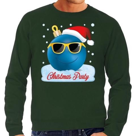Foute kerst sweater / trui Christmas party groen voor heren M (50) -
