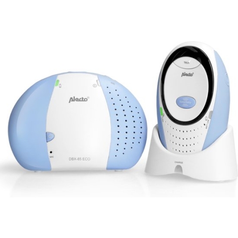 Alecto DBX-85 ECO - Full Eco DECT Babyfoon - Wit/Blauw