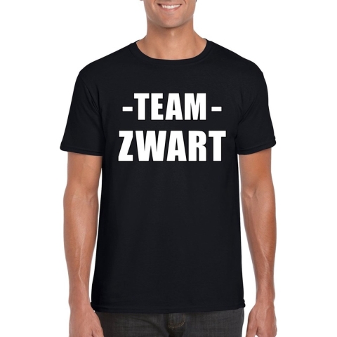Sportdag team zwart shirt heren 2XL -