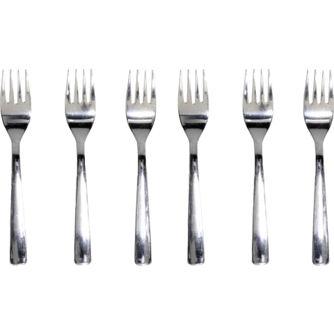 Gebaksvorkjes - 15x stuks - rvs - 14,5 cm -