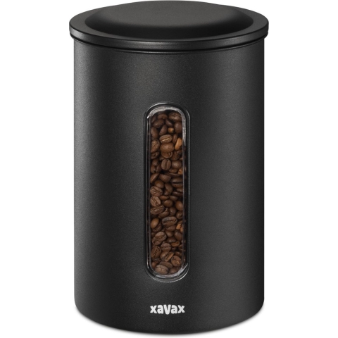 Xavax Koffieblik Voor 1,3 Kg Bonen Of 1,5 Kg Poeder Luchtdicht Aromadicht Zw
