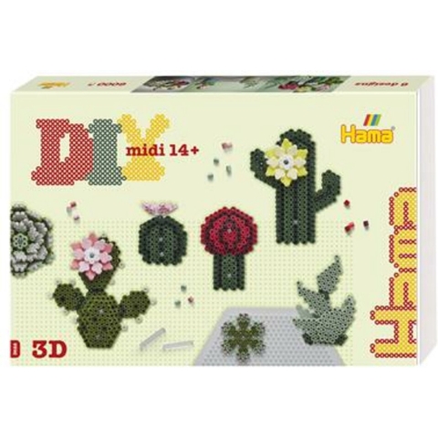 Hama Strijkkralen DIY Midi 3D Art Succulents 6000 Stuks