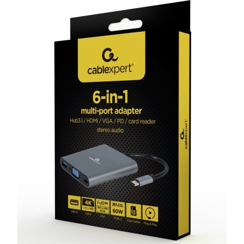 Cablexpert Gmb Usb-c Multi-port 6-in-1
