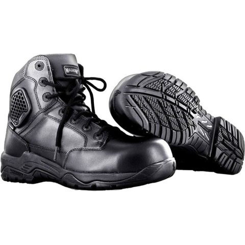 Magnum M801550 Strike Force 6.0 Leather Composite Toe & Plate Waterproof Side Zip - Black - 47