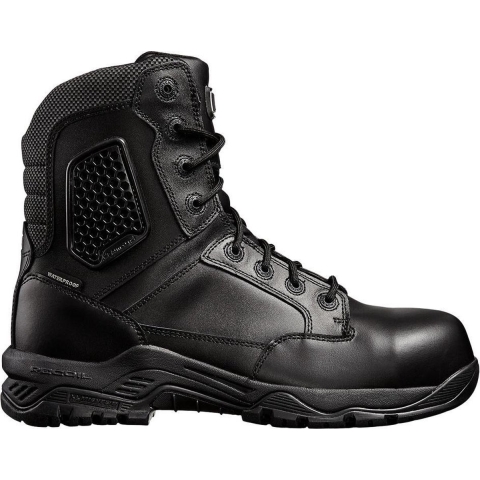 Magnum M801551 Strike Force 8.0 Leather Composite Toe & Plate Waterproof Side Zip - Black - 35