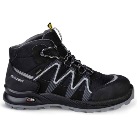 Grisport Safety Cross GTX Line / 33663 Hoog S3 ESD | Zwart/Zilver | Maat 45 - 00.049.014.45