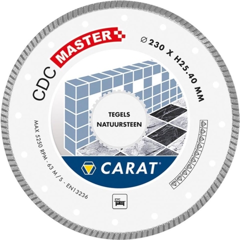 Carat DIAMANTZAAG TEGELS/NAT.STEEN Ø180x22,23MM, CDC MASTER - CDCM180300 - CDCM180300