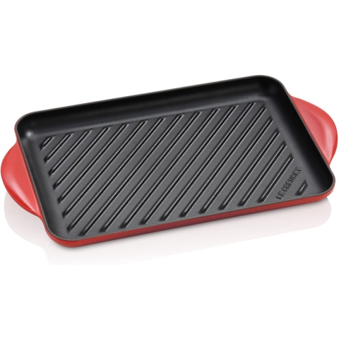 Le Creuset Grillplaat Tradition - Kersenrood - 38.5 x 22 cm