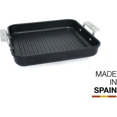 Valira Grillpan Aire met handgrepen - 23 x 23 cm - standaard anti-aanbaklaag