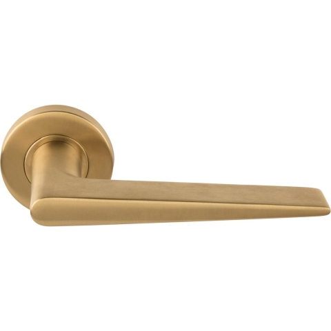 Formani | Deurkruk BASICS LBXXI op ronde rozet | PVD Mat Goud