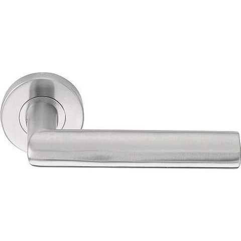 Formani | Deurkruk BASIC LBVIII op ronde rozet | RVS mat