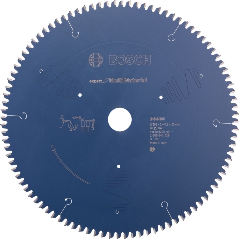Bosch Professional Cirkelzaagblad voor Multimaterial | Expert for Multi Material | Ø 305mm Asgat 30mm 96T - 2608642529