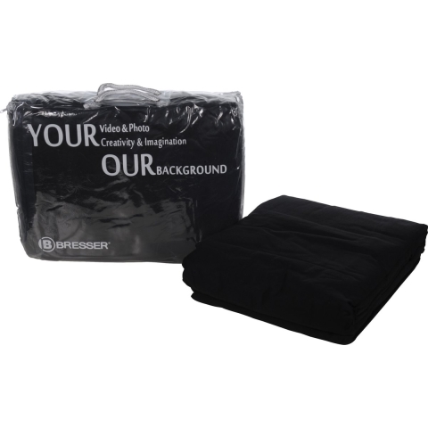 BRESSER Y-9 Achtergrond Doek 3x4m Zwart