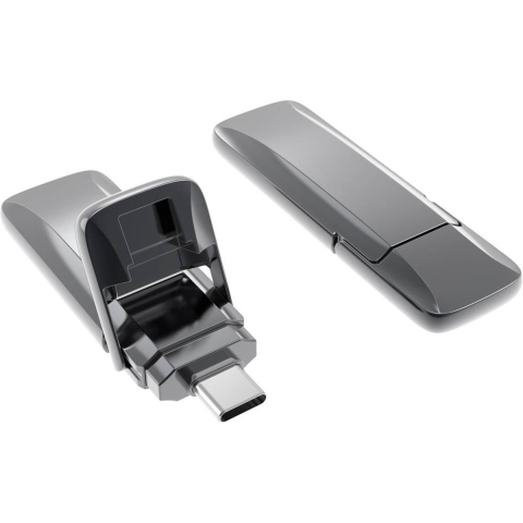 Xlyne 7612800 USB-stick 128 GB Grijs 7612800 USB-C 3.2 Gen 2