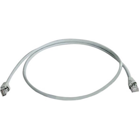 Telegärtner 100008826 RJ45 Netwerkkabel, patchkabel CAT 6A S/FTP 7.50 m Grijs Vlambestendig, Snagless, Pair afscherming, Afgeschermd (dubbel), Halogeenvrij, UL