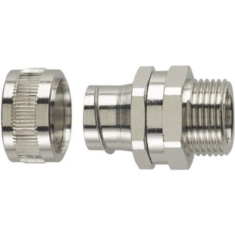 HellermannTyton 166-30405 SC25-SM-M25 Slangbevestiging Metaal M25 21.10 mm Recht 1 stuk(s)