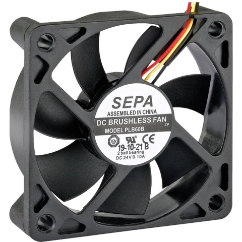 SEPA PLB60B05FSE35A Axiaalventilator 5 V/DC 27.6 m³/h (l x b x h) 60 x 60 x 15 mm