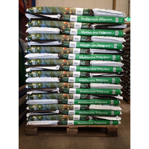 Pallet Mediterrane potgrond 40 liter - Pokon